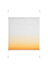 Liedeco, Plissee &raquo;Farbverlauf&laquo; Lichtschutz ohne Bohren verspannt, orange, Obermaterial: 100% Polyester