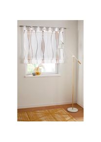 Raffrollo »Dimona« mit Schlaufen Transparent, Voile, Polyester , grau , my home , Obermaterial: 100% Polyester