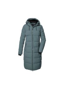 Killtec , Steppmantel »KOW 56 WMN QLTD CT« , blau , 46 , Damen Wintermantel in Daunenoptik mit regulierbarer Kapuze