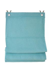 Kutti, Raffrollo &raquo;Dimout&laquo; mit Hakenaufh&auml;ngung ohne Bohren freih&auml;ngend verdunkelnd, Polyester, Hakenaufh&auml;ngung, t&uuml;rkis, Obermaterial: 100% Polyester