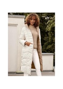 Inspirationen, Unisex, Steppmantel, ecru, taupe, 38, mit Kapuze