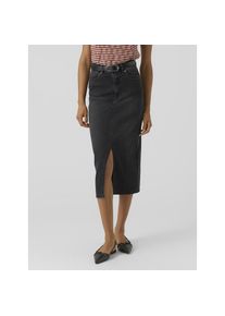 V&eacute;ro Moda Vero Moda, Unisex, Maxirock &raquo;VMVERI HR CALF DENIM SKIRT GA NOOS&laquo;, schwarz, XS (34), Langer Jeansrock von Vero Moda