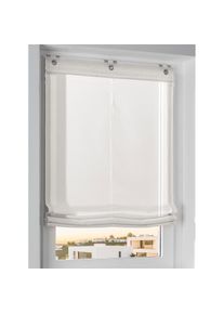 HEINE HOME, HEINE HOME Raffrollo mit &Ouml;sen, wei&szlig;