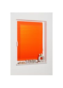 Plissee »COMO« Lichtschutz freihängend , orange , K-home , Obermaterial: 100% Polyester