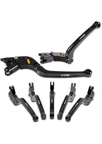 Leve freno e leve embrague set VX Safety compatibile con Kawasaki ZX-7R 96-01 V-Trec Set di leve pieghevole