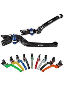 Leve freno e embrague set Safety compatibile con Yamaha XT 1200 Z Super Tenere 10-20 pieghevole V-Trec Set di leve