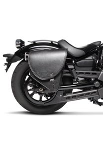 Bisaccia per moto custom Craftride Indiana 10Ltr destra in nero CB30086