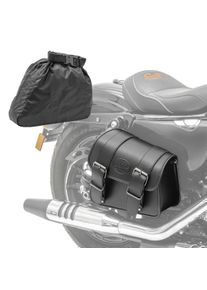 8 Liter Satteltasche kompatibel mit Victory Judge Kingpin Octane Montana Craftride rechts in schwarz