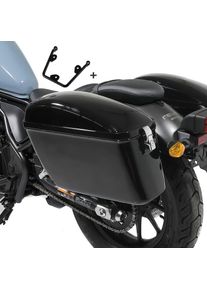 Borse Laterali Rigide per moto custom 1200 Nightster 08-12 supporto Dallas Craftride