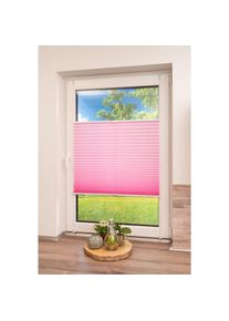 Plissee »Klemmfix Pisa« Lichtschutz ohne Bohren verspannt Crushed-Optik , pink , K-home , Obermaterial: 100% Polyester
