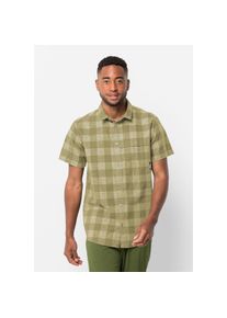 Jack Wolfskin, Herren, Funktionshemd &raquo;HIGHLANDS SHIRT M&laquo;, bay, leaf, check, L (52), Normalgr&ouml;ssen, F&uuml;r Reise und Freizeit