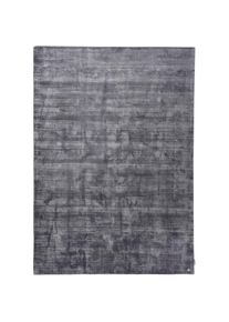 Tom Tailor HOME, Tom Tailor HOME Teppich &raquo;Shine uni&laquo; rechteckig 8 mm H&ouml;he Handweb Teppich, 100% Viskose, handgewebt, mit elegantem Schimmer, anthrazit