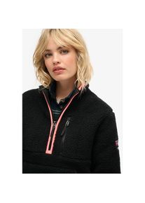 Superdry , Fleecepullover »OUTDOOR HALF ZIP FLEECE« , schwarz , XL , Outdoor Fleeceshirt von Superdry