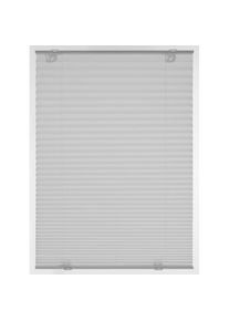 Plissee »Plissee Solo mit Saugnäpfen« Lichtschutz ohne Bohren mit integrierter Schnurführung , grau , Gardinia , Obermaterial: 100% Polyester