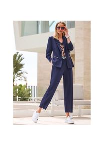 Heine, Unisex, Heine Hosenanzug, marine, 36, Normalgr&ouml;ssen, klassische Nadelstreifen