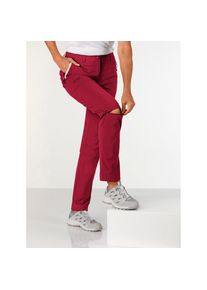 Casual Looks , Zip-off-Hose , rot , echtes Multitalent