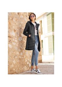 Heine, Unisex, Heine Steppmantel, schwarz, 40, sportives Steppmuster