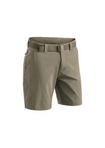 Maier Sports, Unisex, Funktionsshorts &raquo;Nil Short M&laquo; Unisex Shorts, kurze Wanderhose, Outdoorhose 4 Taschen, Regular Fit, dunkelbeige, 52, 