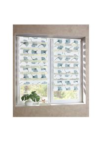 HEINE HOME, HEINE HOME Raffrollo mit Stangendurchzug, weiß, grau