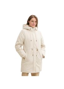 Tom Tailor, Unisex, Tom Tailor Wintermantel mit Kapuze, dusty beige, S (36), Mantel von Tom Tailor