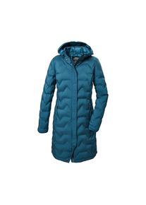Killtec , Steppmantel »KOW 9 WMN QLTD PRK« , blau , 38 , Parka in Daunenoptik mit regulierbarer Kapuze