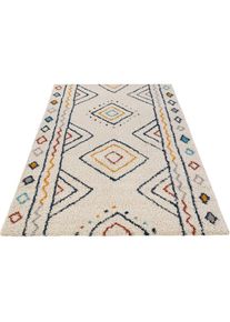Hochflor-Teppich »DISA«, rechteckig, 30 mm Höhe, Boho Design, besonders weich durch Microfaser, Robust, Pflegeleicht , bunt , Hanse Home