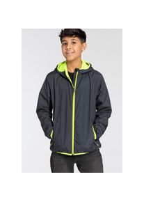 Killtec , Outdoorjacke, mit Kapuze, für Kinder , blau , 140 , Leichtes, wasserabweisendes Material: Perfekt für wechselhaftes Wetter