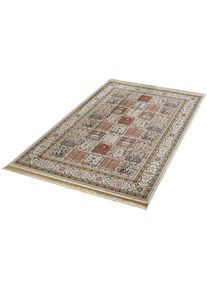 Teppich »Precious«, rechteckig, 9 mm Höhe, Orient Optik, weiche Viskose mit Fransen, Robust, Pflegeleicht , beige , Hanse Home