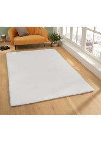 my home Fellteppich »Rabbit, Kunstfell, Kaninchenfell-Haptik, Microfaser,« rechteckig 42 mm Höhe besonders hoch und flauschig, Wohnzimmer, Schlafzimmer,...