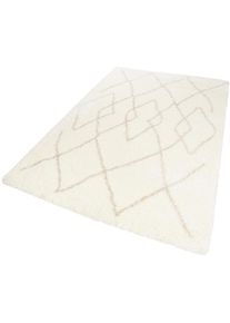 Hochflor-Teppich »Afella« rechteckig 50 mm Höhe Wohnzimmer , beige , Wecon Home , Obermaterial: 100% Polyester