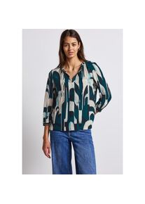 Street One , Damen , Shirtbluse 3/4 -Arm mit grafischem Muster , blau , Tunika für Damen von Street One