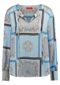 Laura Biagiotti ROMA - Bluse zum Schlupfen mit Seide, blau, Gr. 42, Viskose