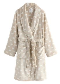 next, Femmes Peignoir long, beige / blanc