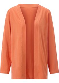 WITT Damen Shirtjacke aus reiner Baumwolle, papaya, Gr&ouml;&szlig;e 52, 100% Baumwolle