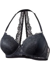 Lascana Witt Damen Neckholder-BH, schwarz, Gr&ouml;&szlig;e 75F, 91% Polyamid, 9% Elasthan