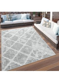 Teppich »Stilo 859« rechteckig 12 mm Höhe Hoch-Tief-Struktur, In- und Outdoor geeignet, Wohnzimmer , grau , Paco Home , Obermaterial: 100%...