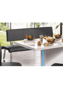 MCA furniture, MCA furniture Polsterbank &raquo;Arco&laquo; belastbar bis 280 Kg, Echtleder, in verschiedenen Breiten, grau, B/H/T: 155 cm x 86 cm x 59 cm