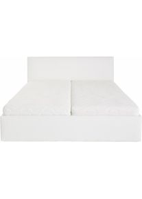 Polsterbett inkl. Bettkasten bei Ausführung mit Matratze , weiss , Westfalia Schlafkomfort