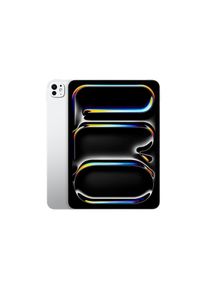 Apple , iPad Pro 4. Gen. (2024) M4, 11 Zoll, Silberfarben , silberfarben , Bis zu 10 Stunden Surfen im Web mit WLAN, Video- oder Musikwiedergabe