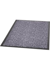Fussmatte »Smart, Türmatte«, rechteckig, 7 mm Höhe, Schmutzfangteppich, Gemustert, Rutschfest, Robust, Waschbar, Schnörkel , grau , Hanse Home