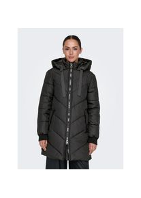 Jacqueline de Yong Jdy, Unisex, JDY Steppmantel »JDYSKYLAR LIFE HOOD JACKET OTW NOOS«, schwarz detail:schwarz, XS, Wärmender Puffercoat von JDY