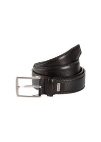 MONTI, Herren, MONTI Synthetikg&uuml;rtel &raquo;WIEN&laquo; 3,5 cm breit, Klassisch-Business, k&uuml;rzbar, bis Gr. 150 cm, schwarz uni, 125, Klassischer Herreng&uuml;rtel mit 