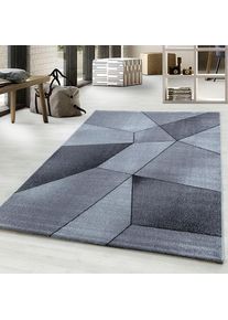 Ayyildiz Teppiche, Teppich &raquo;Beta 1120&laquo; rechteckig 11 mm H&ouml;he auch als L&auml;ufer, Kurzflor, Wohnzimmer, anthrazit, Kunstfaser, 11 mm