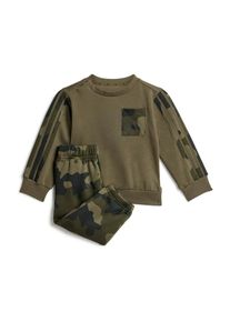 adidas Sportswear Trainingsanzug Jungen Gr&ouml;&szlig;e 92 anthrazit / khaki / oliv