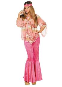 Costume hippie Rosa anni '70
