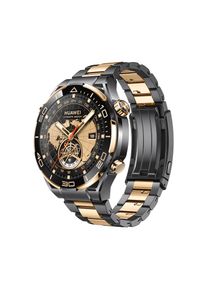 Huawei , Smartwatch »WATCH ULTIMATE GOLD«, (3,81 cm / 1,5 Zoll), goldgefasste Keramiklünette, goldenes Armband aus Titanlegierung , goldfarben