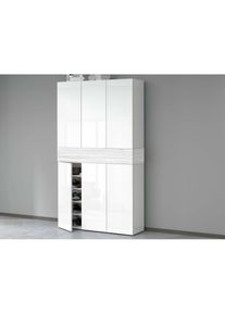Schuhschrank »Savona«, Höhe 200cm, 12 Einlegeböden, 21 Fächer , weiss , Inosign