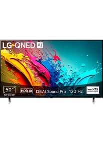 LG , QNED-Fernseher »50QNED85T6A«, 4K Ultra HD, Smart-TV , schwarz , Neuer leistungsstarker α8 4K AI-Prozessor mit AI Super Upscaling, AI...