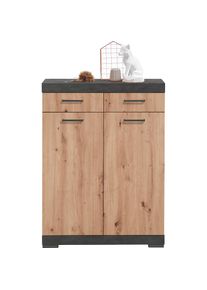 FMD , Garderobenschrank , braun , Made in Germany
