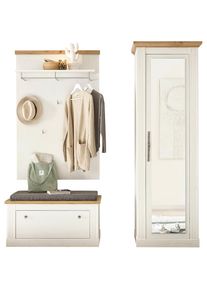 Home Affaire , Garderoben-Set »WESTMINSTER BESTSELLER!«, (3 St., Schuhbank, Wandpaneel, Garderobenschrank), im romantischen Landhausstil ,...